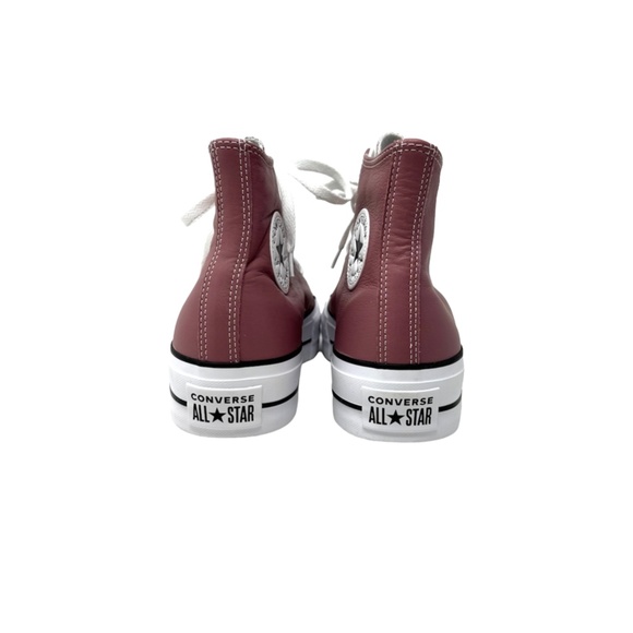 Converse Ctas Lift Platform Leather Pink High Top Women Size Shoes Skate A07858C - Picture 7 of 10